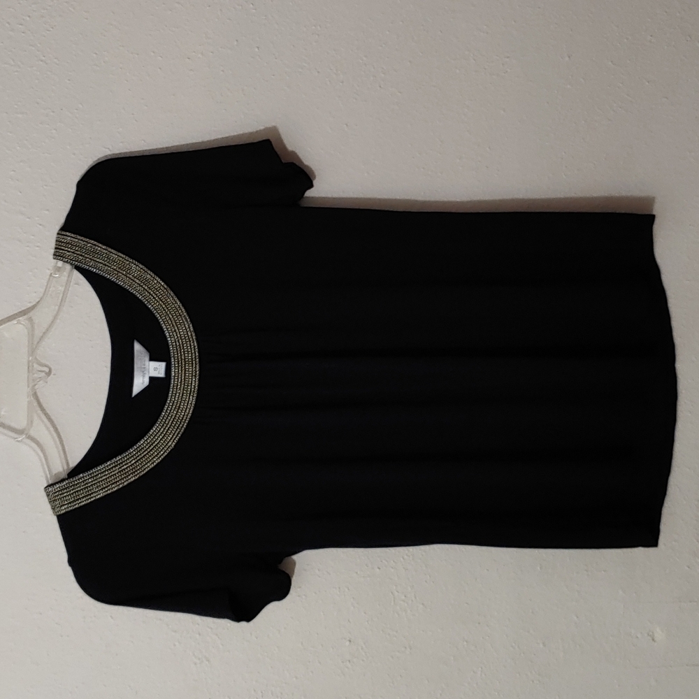 Charming Charlie Women's Size Small Top with Metallic Chain Accent